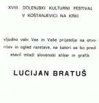 Lucijan Bratuš, Razstava litografij